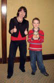 Cian Wall with Connie Danaher-Keane, Munster Juniors, U8