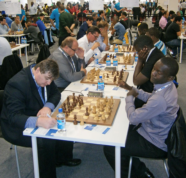 Olympiad, Open: Ireland v. Zambia; Colm Daly, Mark Heidenfeld, Sam Collins, Alex Baburin