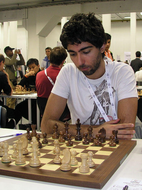 Olympiad, Open: Alex Lopez on B3 for Ireland against Scotland in R7