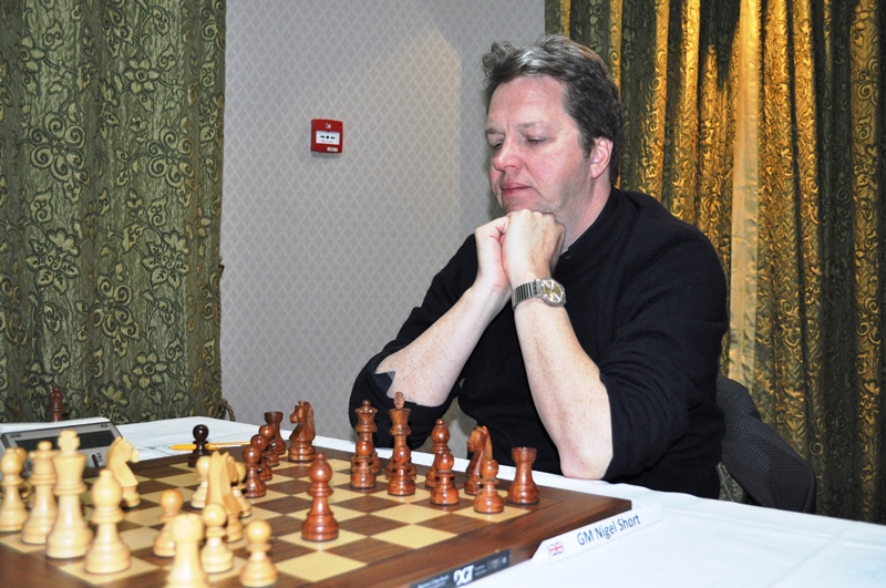 Nigel Short in deep thought at Bunratty
