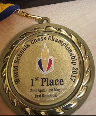 WSCC2017 - Diana Mirza U17 Winners Medal