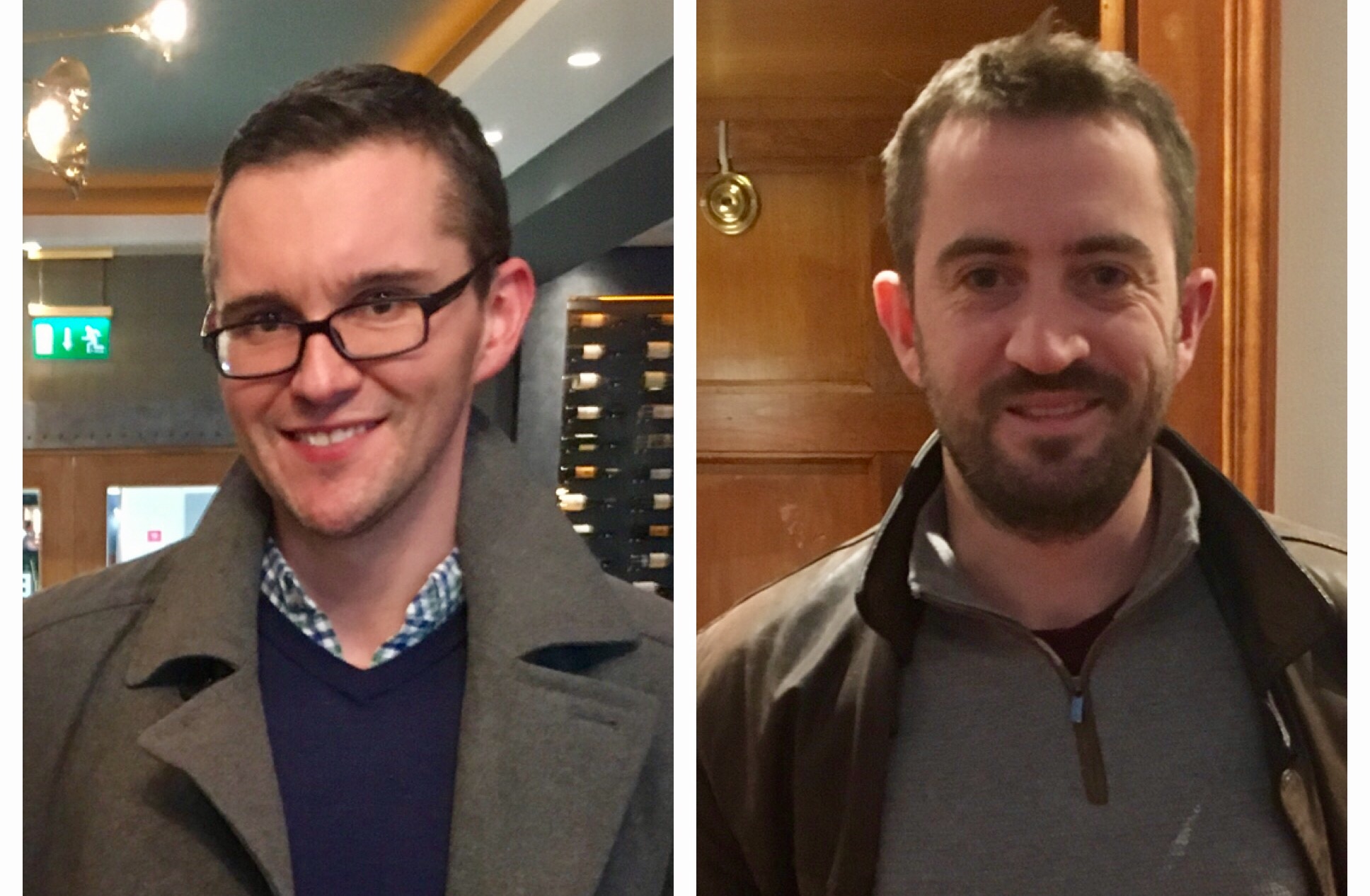 Sam Collins and Stephen Jessel after Norms in New Year Norm events