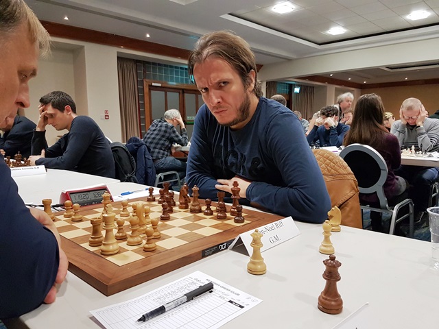 A stren looking Jean Noel Riff, France, at the Kilkenny Masters