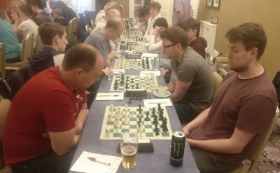 Branagan teams in final round Zigis Jakubauskas of Elm Mount (left) v. Marijus Vicas of Gonzaga B (right)