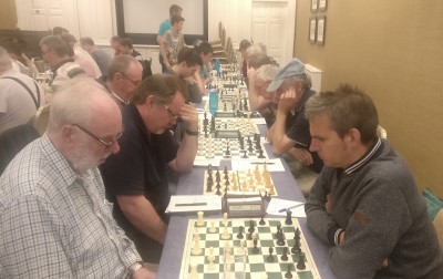 William Brennan and Killane Shield teams in final round Tom O'Neill of Dún Laoghaire (left) facing Dan Aldridge of Skerries